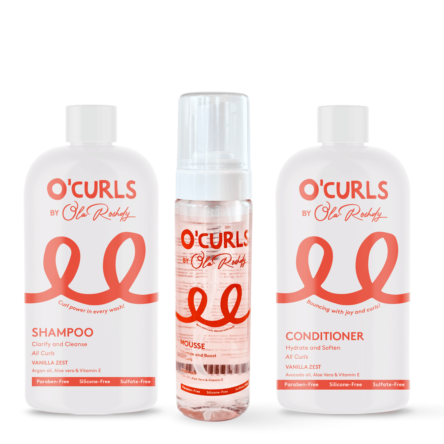 Triple hair therapy (Shampoo + Conditioner + Mousse)
